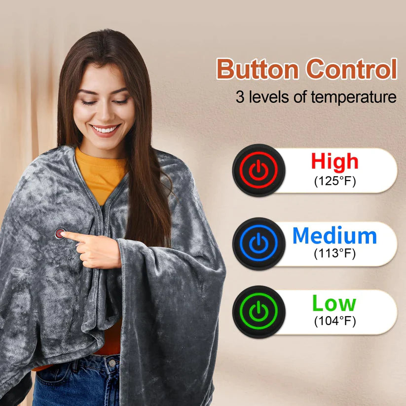 ZenZone™ - SnuggyWarm Heated Blanket Shawl