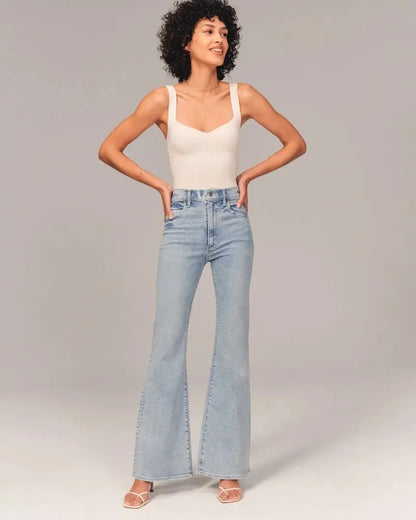 Stretched flared jeans high waist™